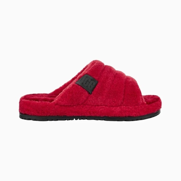 UGG MEN FLUFF YOU SLIPPER - RED SIZE 7 (NEW WITH TAGS) - Picture 1 of 6